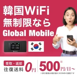 韓国専用レンタルWiFiルーター 韓国データ