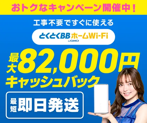 GMOとくとくBB とくとくBBホームWi-Fi