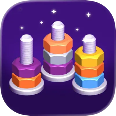 Nut Sort Blast : Color Puzzle（多段階）