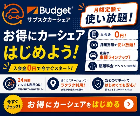 バジェットサブスクカーシェア