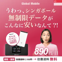 シンガポール専用レンタルWiFiルーター シンガポールデータ