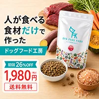 人が食べる食材だけで作ったドッグフード ドッグフード工房 定期便