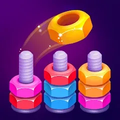 myChips ナットとボルト -- ソートパズルを含むパズルゲーム(StepUp)