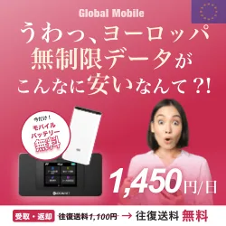 ヨーロッパ専用レンタルWi-Fiルーター ユーロデータ