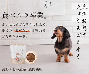 鹿のお肉のドッグフード きょうもごちそう