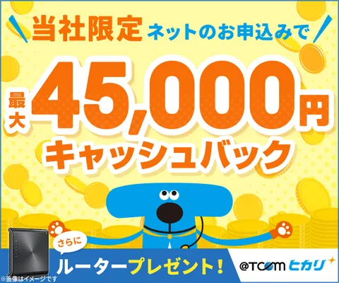 最短開通即日 TCOMヒカリ
